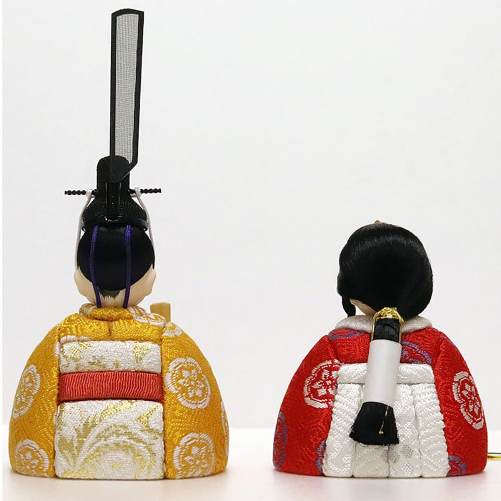 Hina Wooden Doll and with Display Round Folding and Doll, "Kotohoki" "Kotone" Stand, Tray, Screen, Accessories, Natural, KTH-3202C-S2