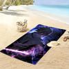 Sasuke Naruto Print Beach Towel, Large Soft Quick Dry Towel for Beach Camping Swimming