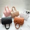 Trendy Diamond Quilted Embroidered Crossbody Pillow Bag - 2023's Stylish Solid Color Women's Handbag