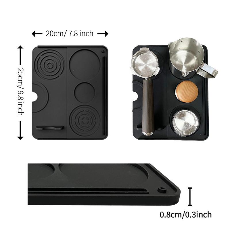 Coffee Tamping Mat Silicone Non Slip Holder Pad Coffee Press Cushion Tool Coffee Accessory Tamp Station Mat For Home And Cafe