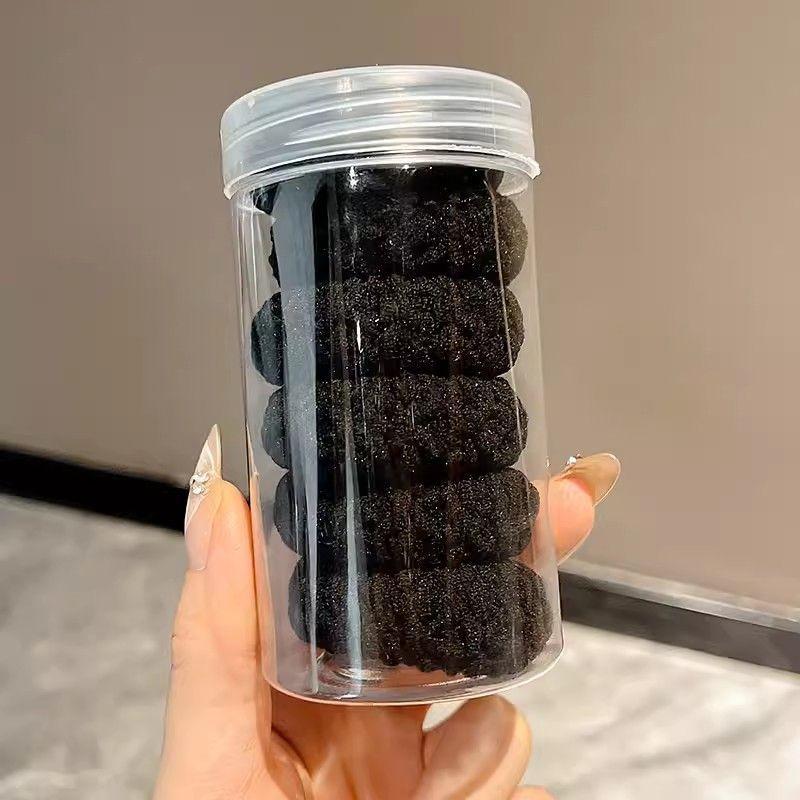 Hair Rope Hair Ring High Elastic Widened Thickened Rubber Tendons Seamless High Horsetail Ball Head Durable Head Rope Towel Ring for Women