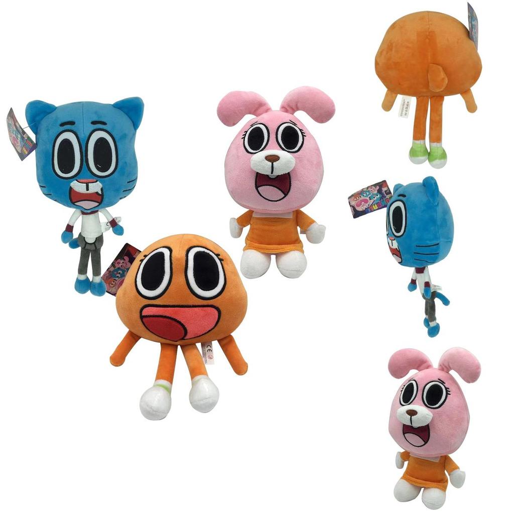 Adorable And Soft 9.84" Darwin Plush Toy From The Amazing World Of Gumball For Kids