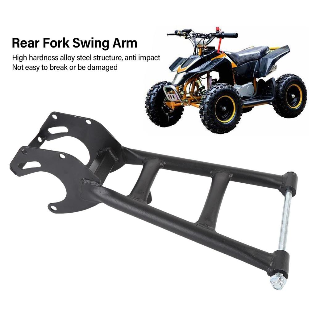 EBTOOLS Rear Fork Swingarm Heavy Duty Steel Alloy Rear Suspension Rocker Arm Swing Frame for ATVs with and Tires 6-inch 7-inch