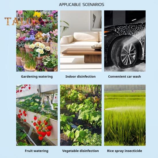 Bateriemi napájený postřikovač 2 galony USB dobíjecí elektrický postřikovač s teleskopickou tyčí 3 režimy postřiku Přenosný batohový postřikovač s popruhem pro zahradu