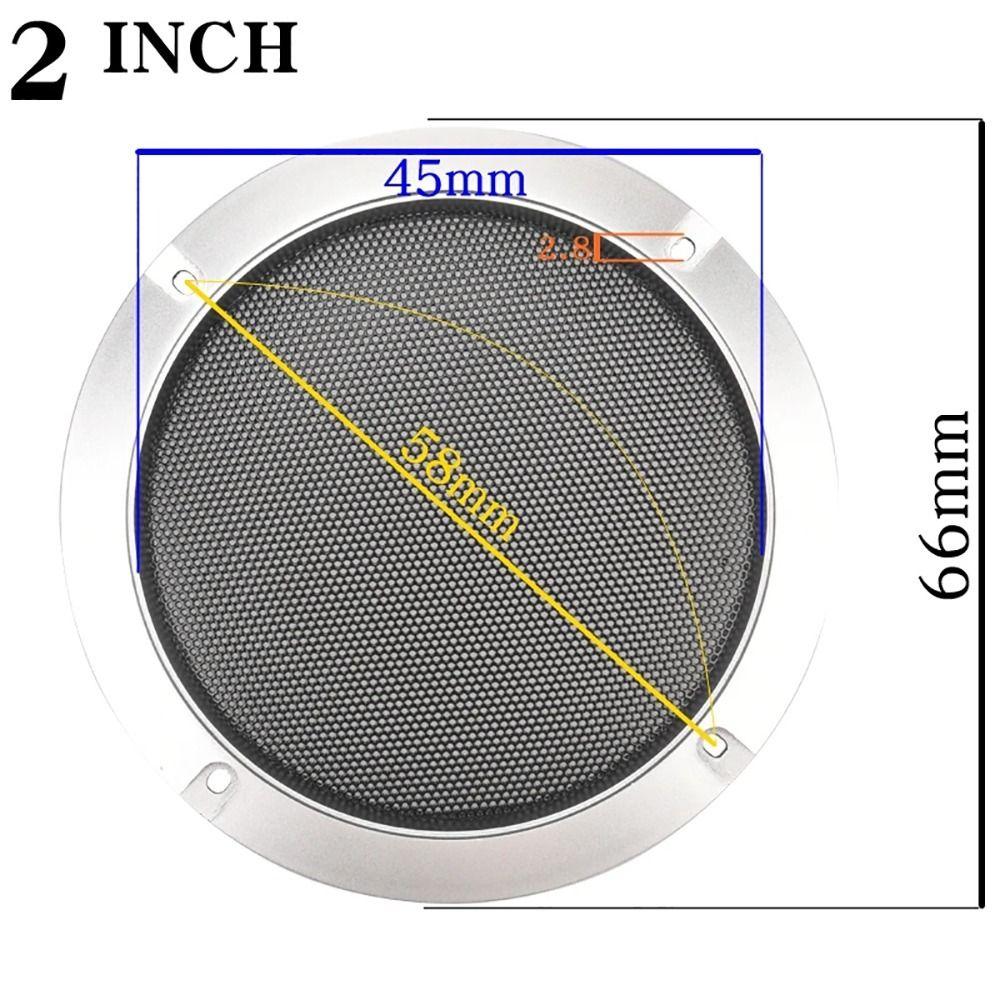 2Pcs Black Gold Silver Speaker Protective Grill Speaker Protective Accessory