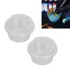 20 Sets Tattoo Cartridge Needle Holder Disposable Tattoo Needle Cleansing Cup with Holder Stand