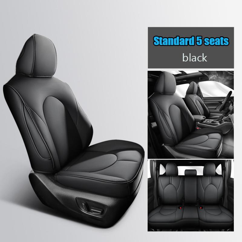 5 Seats High-quality Car Special Seat Cover For Toyota Highlander 2025-2026 Interior Decoration Waterproof Leatherette Full Set