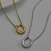 Horseshoe Pendant Necklace U shaped Choker Necklace Wedding Jewelry Accessories