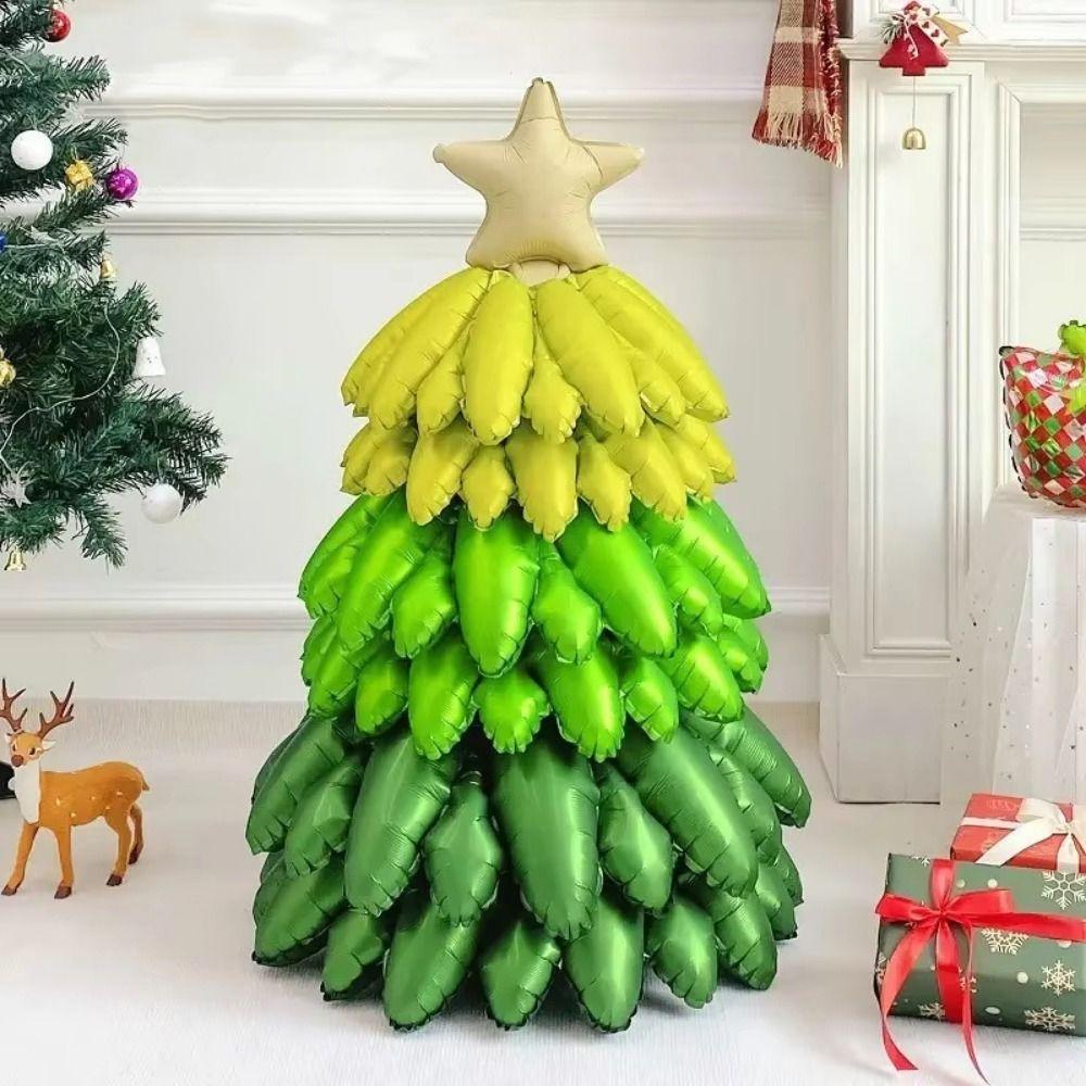 

3D Christmas Tree Foil Balloon Creative Christmas Decorations Holiday Scene Props