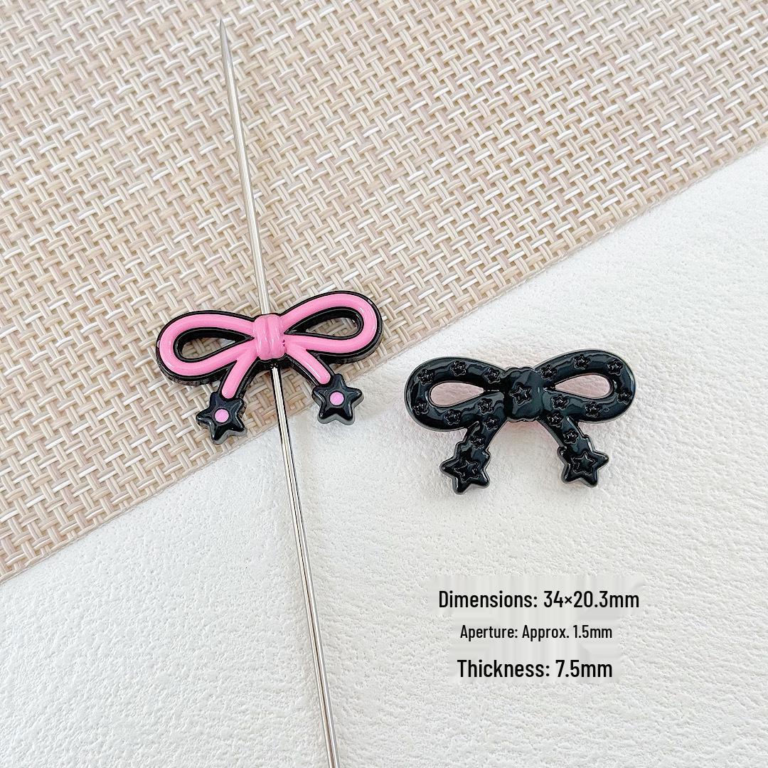 Macaron Colored Bow Hair Tie & Beaded Phone Chain Accessories - Cute & Stylish DIY Single Price