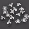 Pack of 100 Silicone Earring Plugs Earrings Back Clear Rubber Ear Studs Stoppers Comfortable Closures for Heavy Earrings
