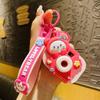 Fun And Whimsical Bear Camera Keychain Pvc Zinc Alloy Keyring Backpacks For