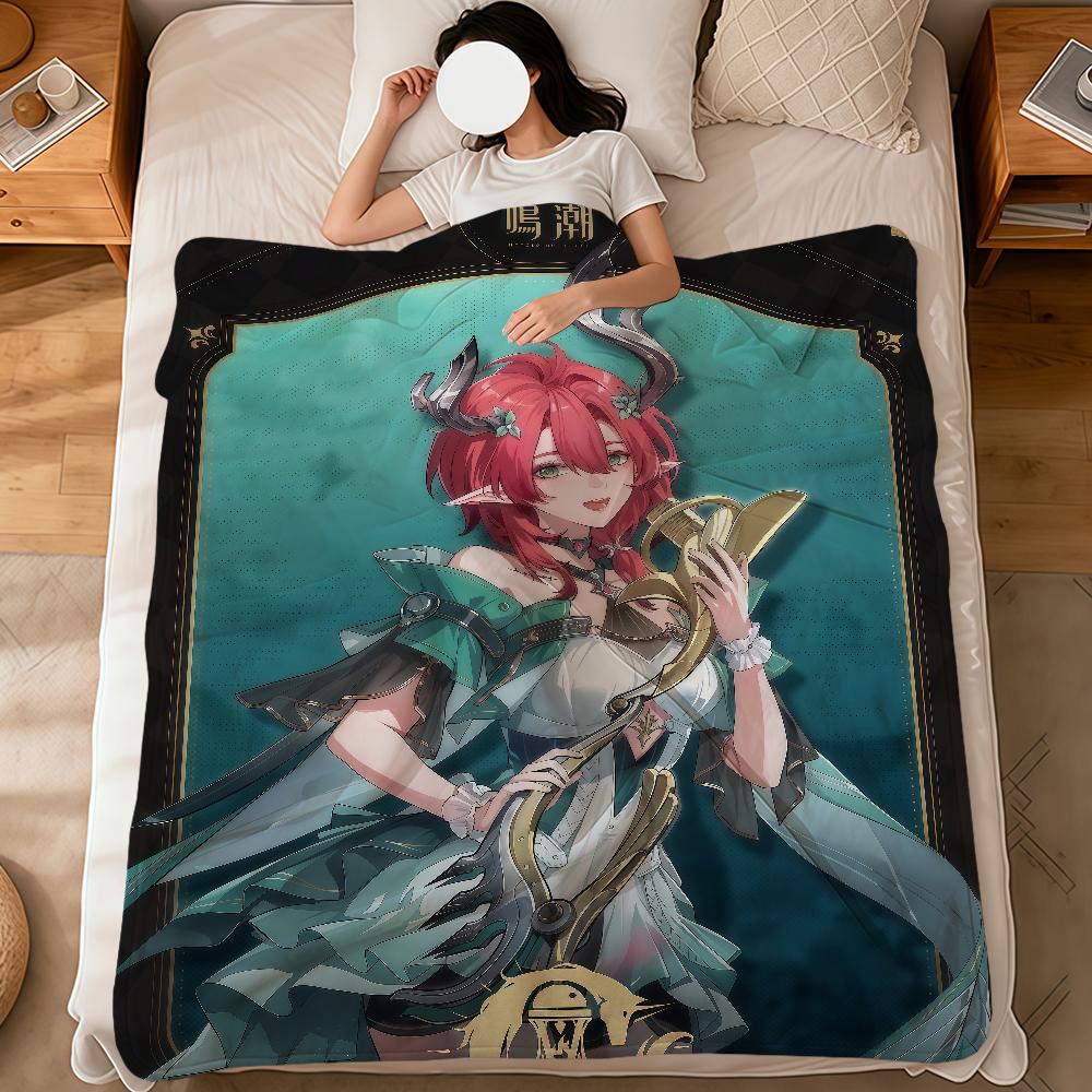 game wuthering waves Ciaccona soft warm plush blanket for dormitory sofa living room pet hogar bedroom gift nap home Flannel