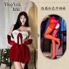 Christmas Dress Up Sexy Pure Lust Bow Dress Cosplay Bunny Suit New Year's Red Robe Woman