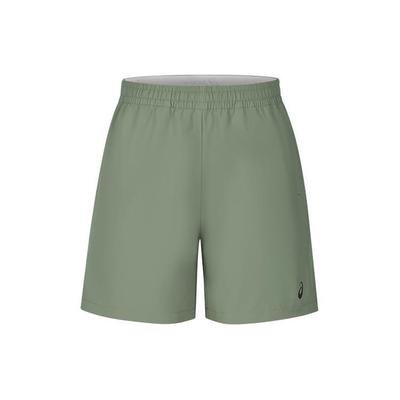 Cor Sólida Cintura Média Confortável Absorvente de Umidade Shorts Esportivos Casuais Masculinos shorts Verde-Militar 2011D071-020