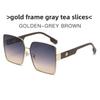 Fashion Oversized Square Sunglasses With Gradient Lenses For Casual Wear And Sun Protection