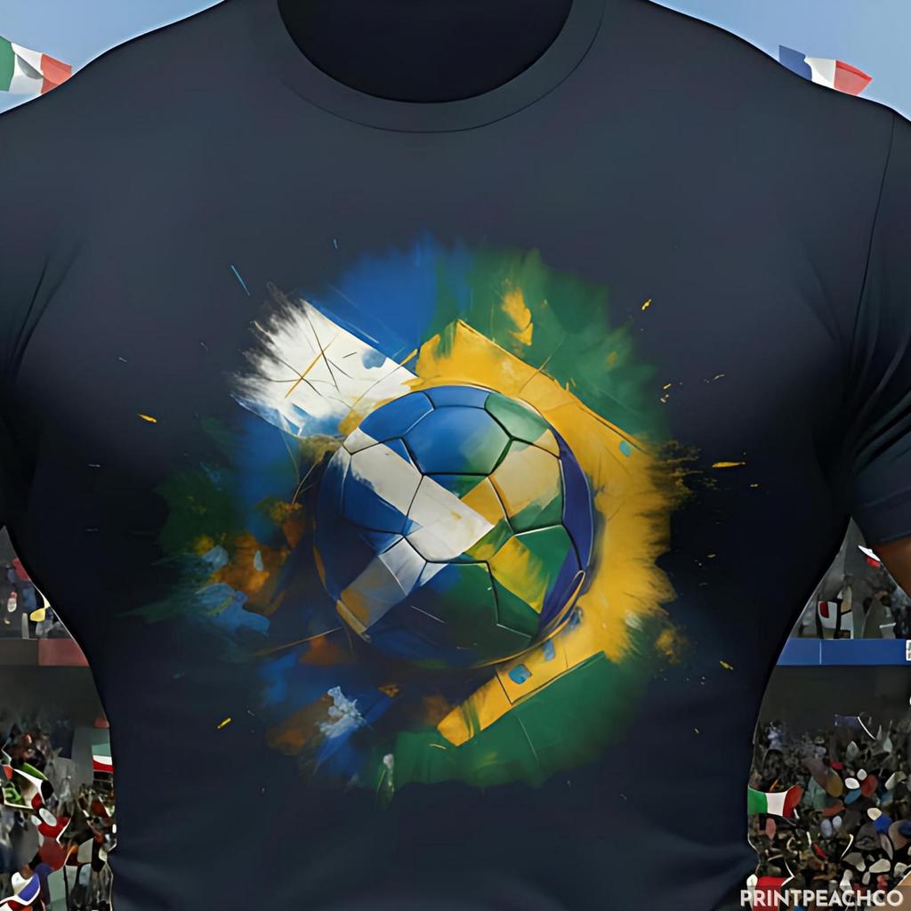 Scotland vs Brazil World Cup 2026 Shirt, Scottish Soccer Fan Tee, CAN MEX USA Match T-Shirt, Footy Supporter Merchandise