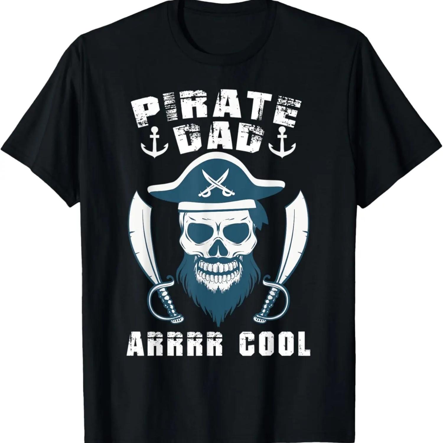 

Смешная футболка с цитатой про папу-пирата XXXXXL чёрный