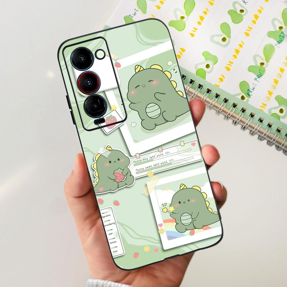 

For Tecno Camon 18 P 18 Premier Camon18 Phone Case Capa Soft Liquid Silicone Bumper Etui Animals Flower Printed Funda Camon18 Camon 18