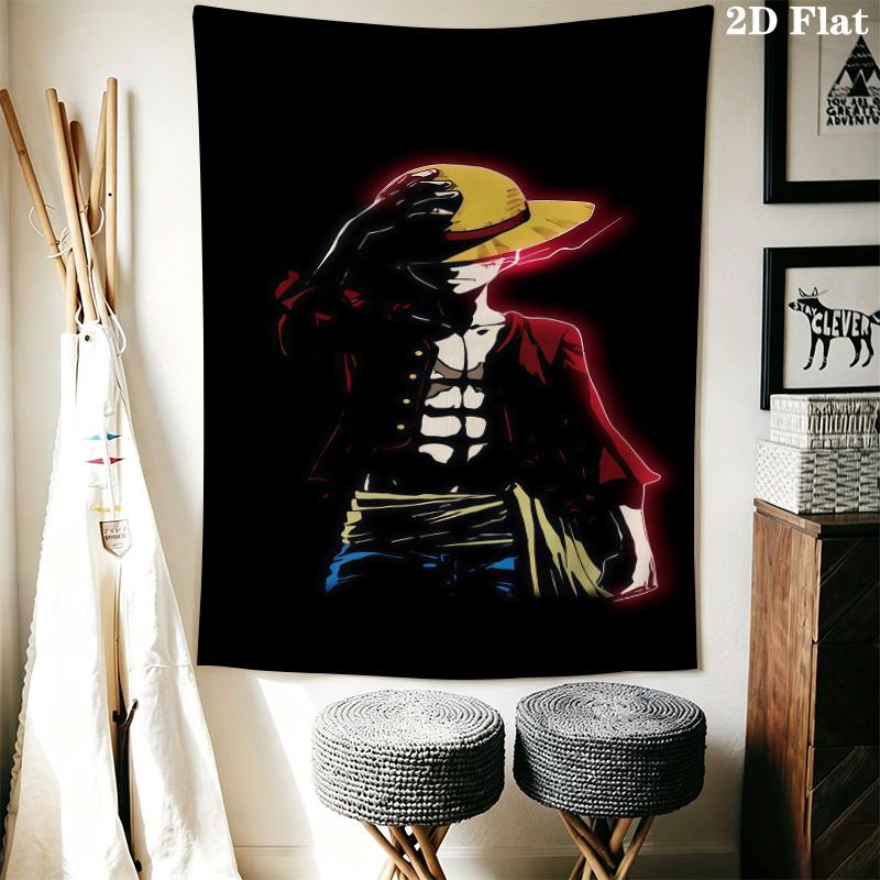Luffy D Wandteppich Ästhetischer Wandbehang Bedruckter Stoffdecke Dekorative Wandteppiche Für Schlafzimmer Wohnzimmer Heimdekoration