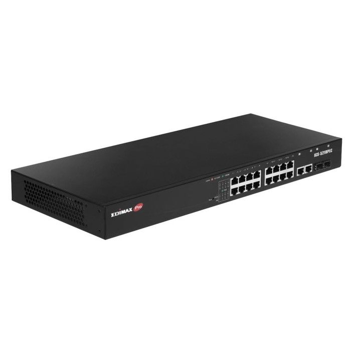 EDiMAX IGS-5218PLC Switch Web Smart 18 Porte Gigabit PoE+ Per Reti