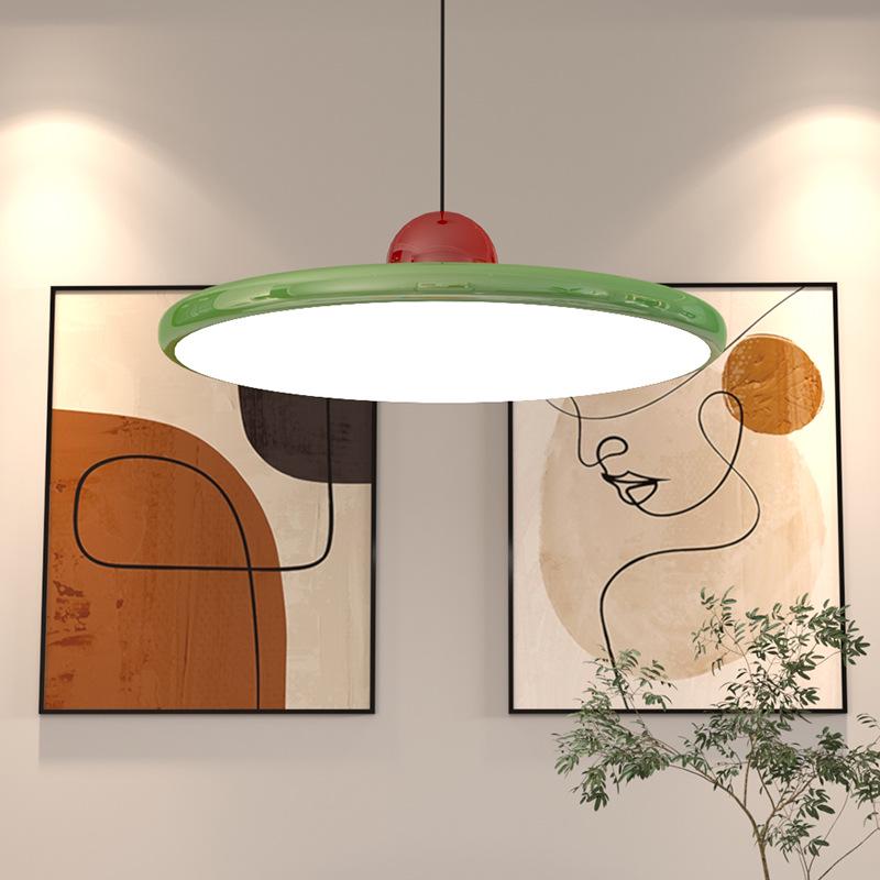 

Кремовый подвесной светильник в стиле Баухаус - Полноспектральный, защищающий глаза, в стиле НЛО для столовой