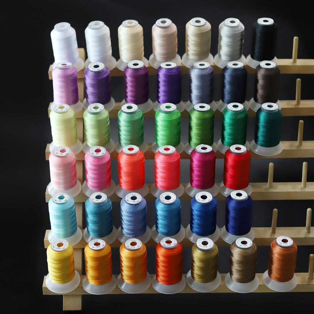 1 Set Polyester Embroidery Thread Filament Threads High Strength Sheen for Brother/Babylock/Janome Machine Sewing Home Thread