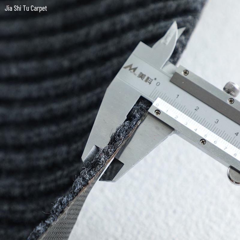 Double Stripe Doorway PVC Entrance Mat - Cuttable Hallway Dust Removal & Absorbent Foot Pad