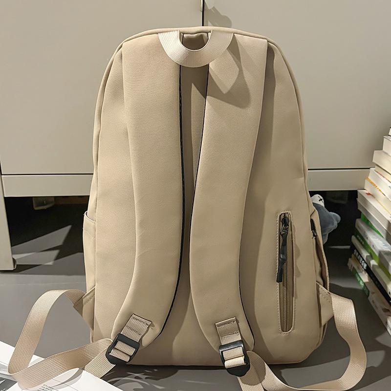 Student Schoolbag, College Student Simple and Fashionable Large-capacity Junior High School Student Backpack, High-value Backpack