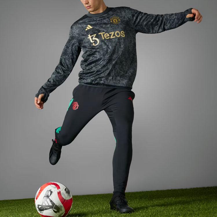 Adidas x Stone Roses Manchester United Warm-Up Sweatshirt Men Tops Black IQ1567