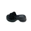 Muffin Platform Sandals Women Wear 2025 Summer New High-end French Sequins Versatile Internet Celebrity Word Sandals