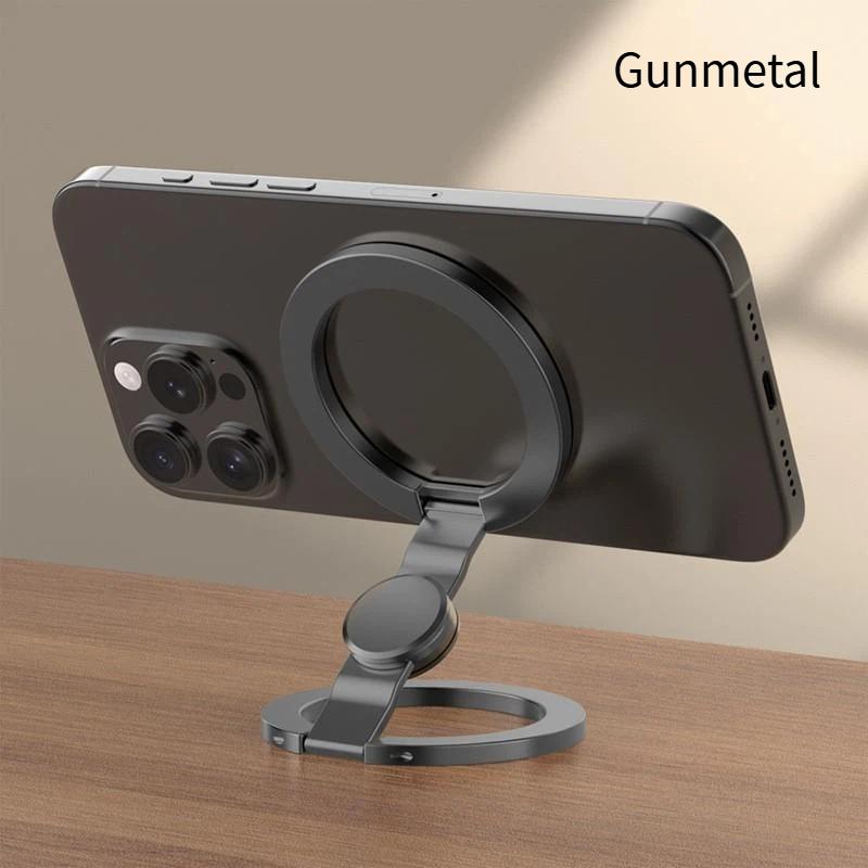 1Pcs 360° Rotating Stand Foldable Double-Sided Phone Holder With Strong Magnet Finger Grip For Phone 17/16/15/14/13