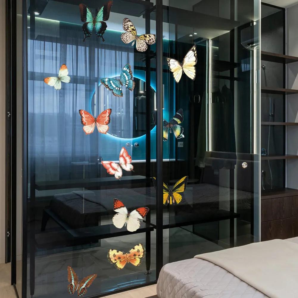 Large Size Butterfly Stickers Anti-Collision Glass Clings Doors Glass Decor Home Decoration Stickers