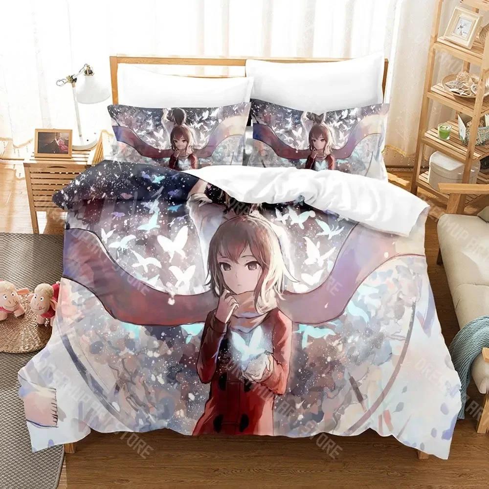 

3D Print Erased Bedding Set Single Twin Full Queen King Size Bed Set Aldult Kid Bedroom Duvetcover Sets Anime EU Single 90x200cm