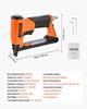 Pneumatic Staple Gun, 21 Gauge Air Upholstery Stapler for 80 Series Fine Wire Staples 12.8mm Crown 6mm -16mm Length, Max 150PCS Loading Air Staple Gun