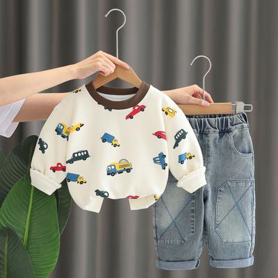 Kinder Freizeit Langarm Set, Bequeme Alltagsoutfits