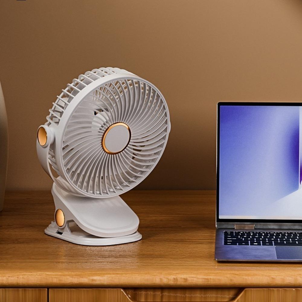 

Rapid Cooling Electric Fan Strong Wind Speed Air Conditioner Mini Desktop Clamp Fan Household