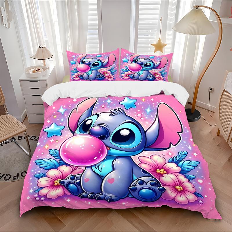 3Pcs Stitch Bubble Fantasy Bedding Sets For All Sizes New 3D Printed Bed Cover Comforter Duvet Cover Pillowcase Bedroom Decoration