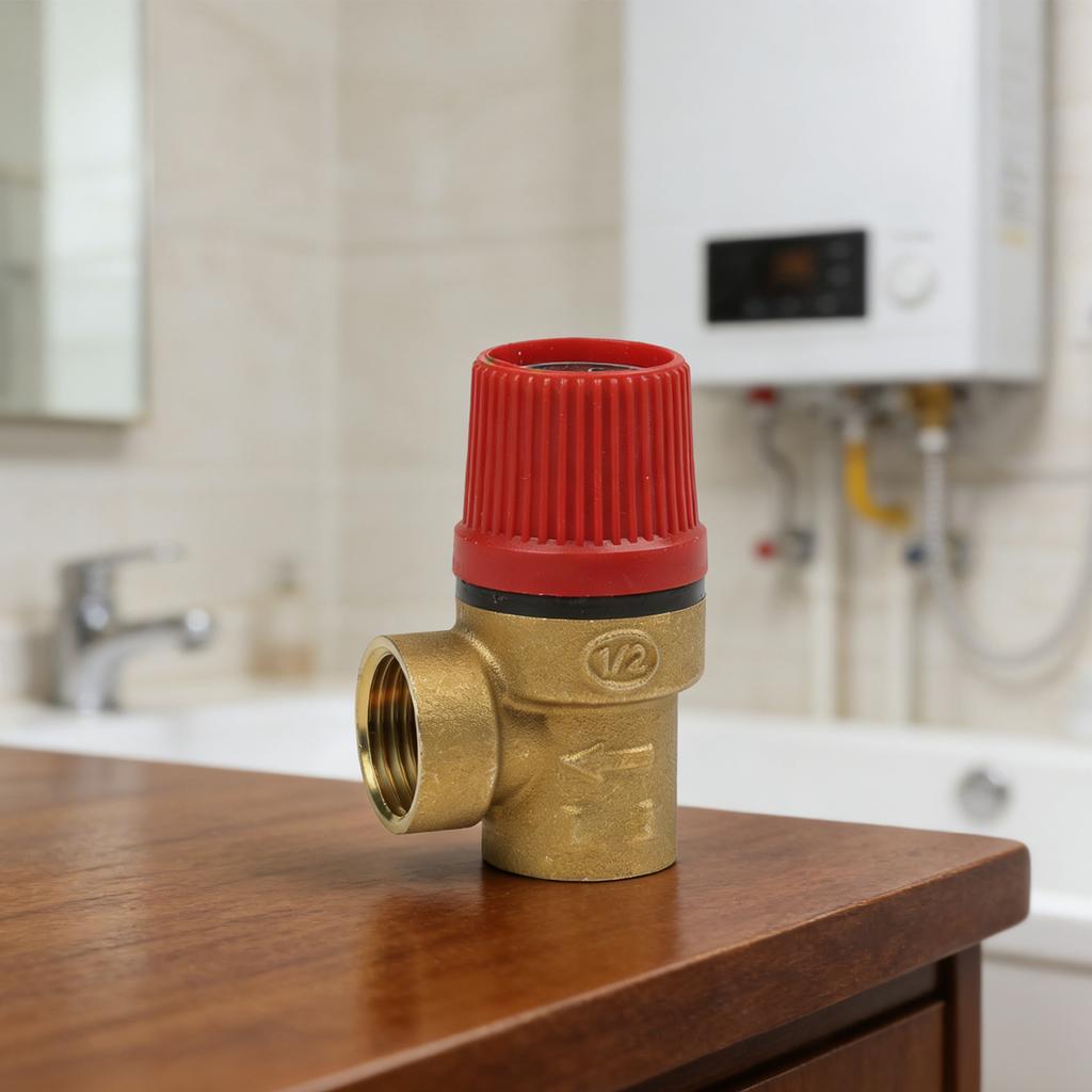 1/2 Inch Brass Diaphragm Safety Valve Pressure Release for Heating Applications