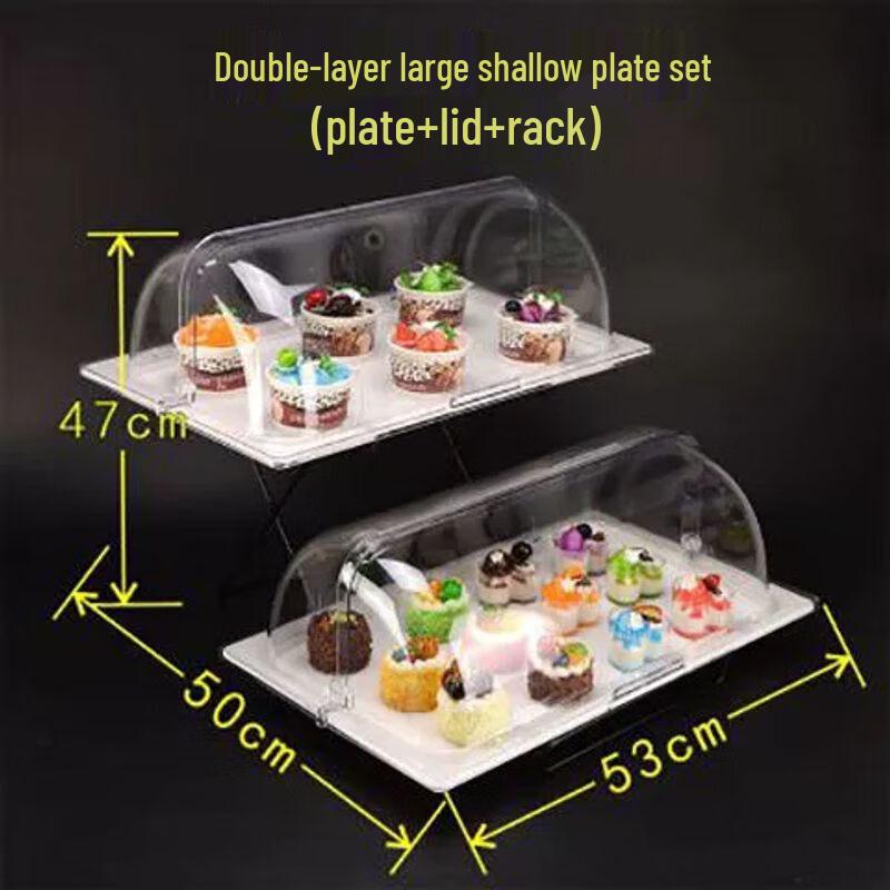 Melamine Food Display Tray with Lid