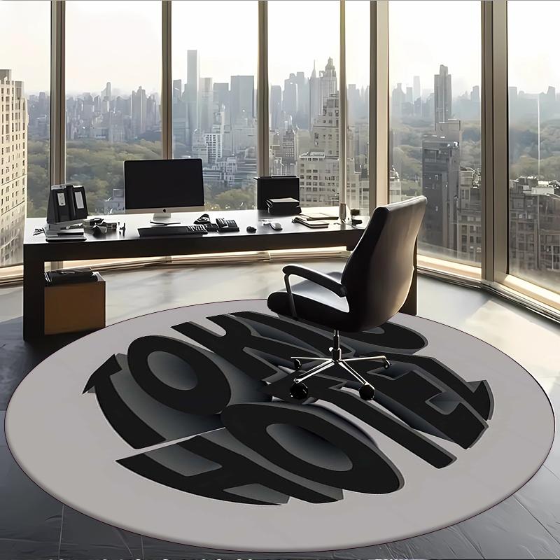 Tokio Hotel (1) Round Office Rug Decorative Floor Rug for Office Bedroom Living Room and Home Space