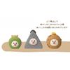 Decor Corporation concombre Java Sparrow Oden with Ginkgo and Ganmo Dimensions Approx. W2.3 D2.2 H2.5 ZCB-47989