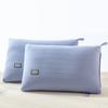 Wenji Cotton Linen Knit Pillow With Down-Alternative Fiber Fill Washable Neck Support Adults
