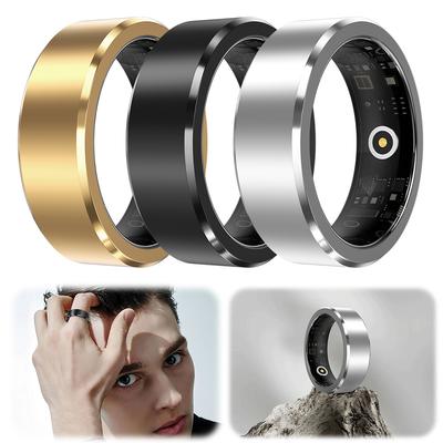 Smart Ring Waterproof Blood Oxygen Heart Rate Sleep Monitor Fitness Ring Activity & Sleep Tracker for Men Women for Android iOS