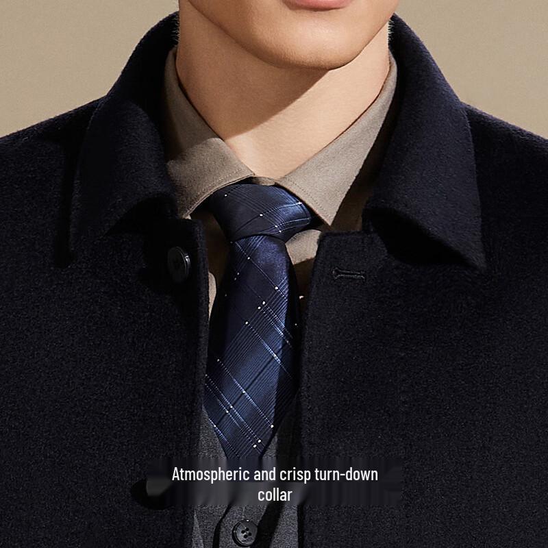 Antonio Men's Cashmere & Wool Blend Overcoat with Detachable Down Liner