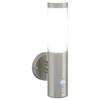 Outdoor Wall Lamp Silver 15 x 7.5 x 33 cm Stainless Steel and Plastic