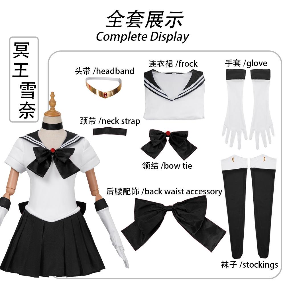 Anime Sailor Moon Cosplay Kostümü Tsukino Usagi Üniforma Elbise Kıyafetleri Cosplay Sarı Peruk Cadılar Bayramı Karnaval Partisi Kadınlar