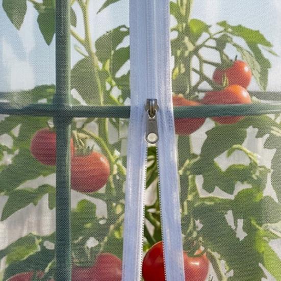 Yousheng Garden Bird Netting for Round Triangular Tomato Cage Breathable Mesh Netting Insect Barrier Netting with Zipper Drawstring Plant Cage Cover