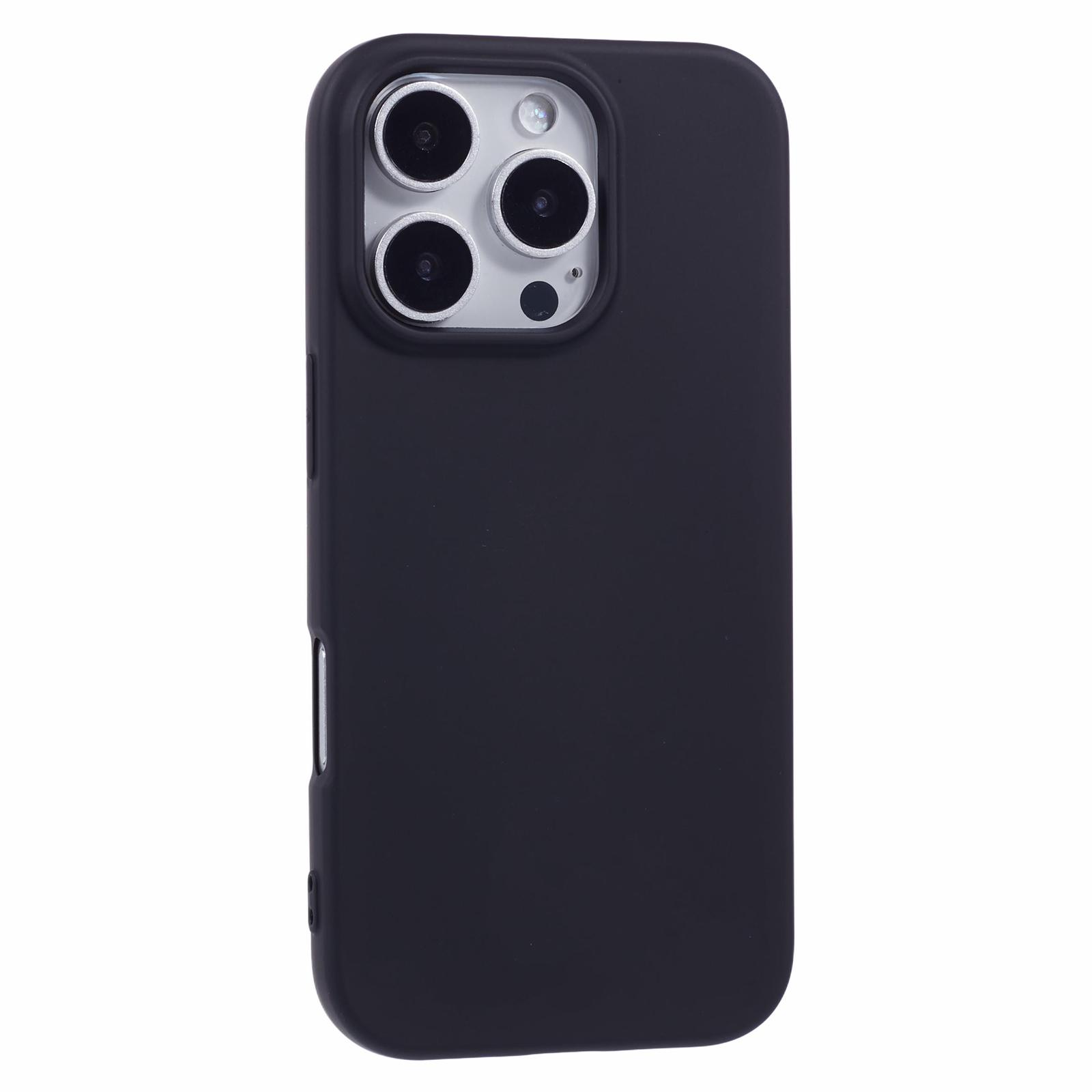 

Для iPhone 16 Pro Чехол с дугообразным краем 2,0 мм ТПУ Защитный чехол для iPhone Black