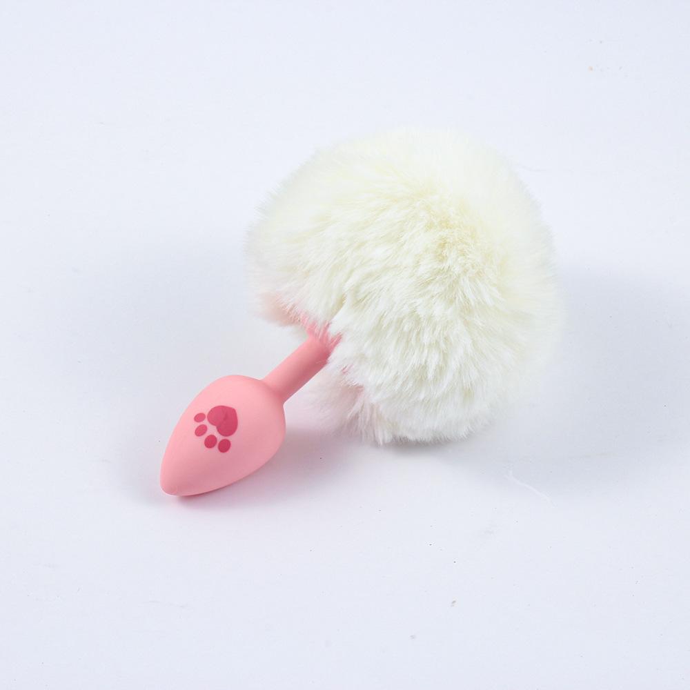 SM Training Cat Scratching Tail Role Play Masturbation Sex Toy Silicone Fox Tail Butt Plug Adult Sex Product